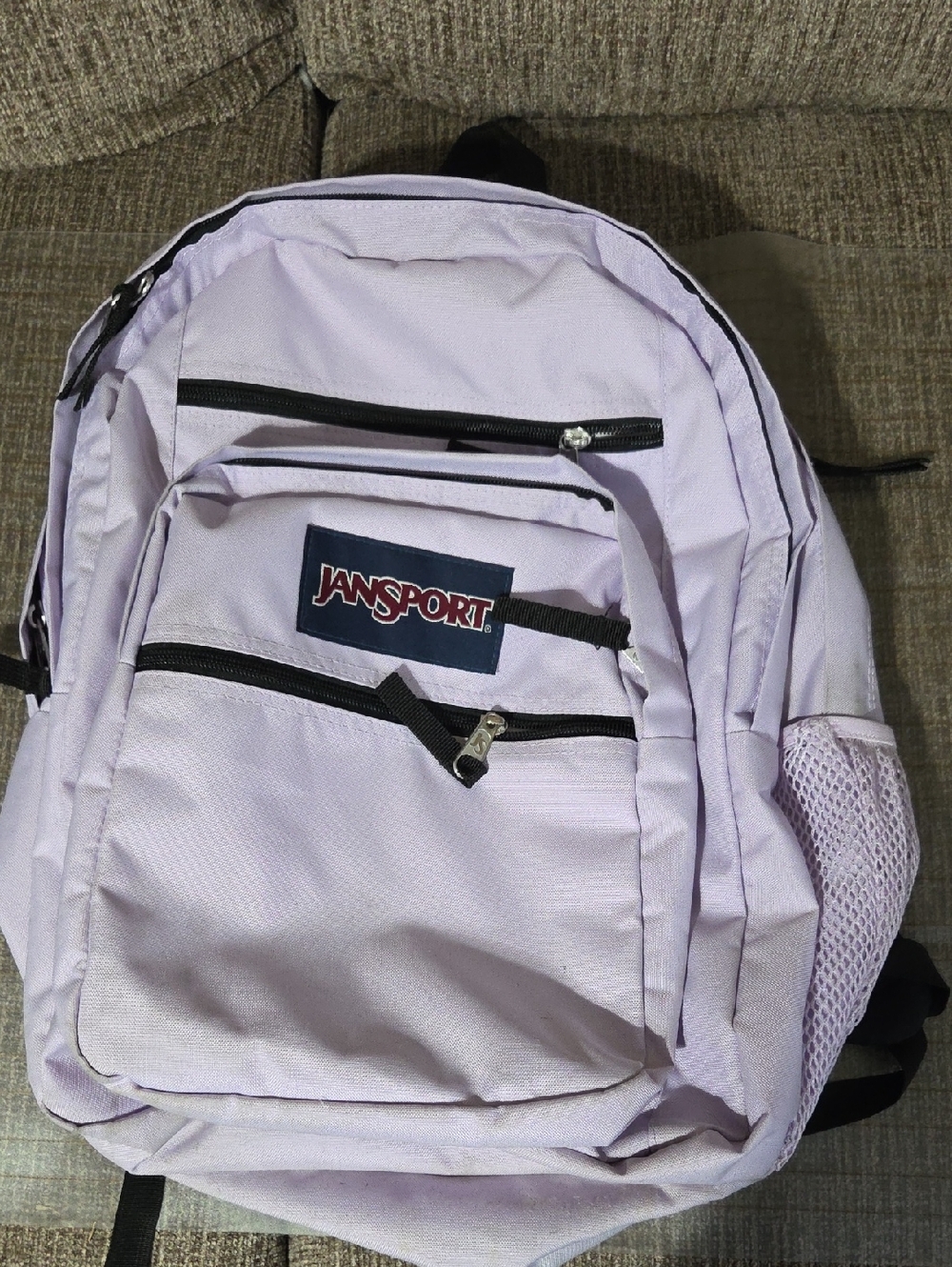Jansport Lavender Backpack with Black Accents